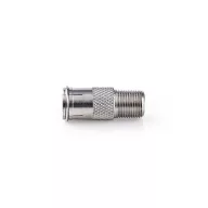   Nedis CSGP41956ME műholdas és antenna adapter, 10 db, F Férfi Gyors, F Nő,  Nikkelezett, 75 Ohm,  Egyenes, Fém, Ezüs