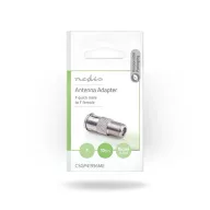   Nedis CSGP41956ME műholdas és antenna adapter, 10 db, F Férfi Gyors, F Nő,  Nikkelezett, 75 Ohm,  Egyenes, Fém, Ezüs
