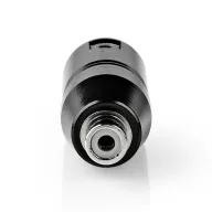   NEDIS COTP15930BK XLR adapter, XLR 3 tűs dugó, RCA nő,  Nikkelezett, Egyenes, Fém, Fekete , 1 db