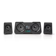   Nedis GSPR21022BK gamer hangszóró készlet, csatornák: 2.2, USB tápellátás, 3,5 mm jack, 48 W, LED, hangerőszabályozó