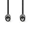 Nedis CAGL22000BK05 audio kábel, 3.5 mm sztereo jack dugó - 3.5 mm sztereo jack dugó, 0.50 m