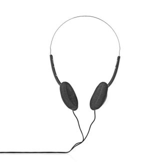   Nedis HPWD1101BK vezetékes fejhallgató, füldbe helyezhető, 3,5 mm, 1,2 m
