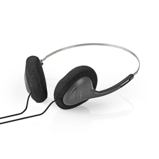 Nedis HPWD1101BK vezetékes fejhallgató, füldbe helyezhető, 3,5 mm, 1,2 m