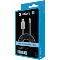 SANDBERG DisplayPort kábel, USB-C to DisplayPort Cable 2M