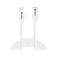 SANDBERG USB-C tartozék, USB-C>C M-F USB 3.1 100W, 2M