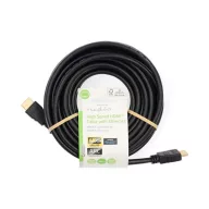   Nedis CVGL34060BK100 ultra HD HDMI kábel, HDMI dugó - dugó, 4K@60Hz, ARC, 18 Gbps, aranyozott csatlakozók, hossz 10m