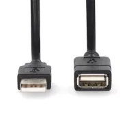   Nedis CCGL60010BK30 USB hosszabító / toldó kábel, USB 2.0 | USB-A dugó  USB-A hüvely  480 Mbps, 3m