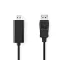 Nedis CCGL37100BK10 Displayport dugó - HDMI dugó kábel 1080p, 1m