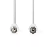   Nedis CSGL40000WT15 koax kábel, IEC (koaxiális) dugó IEC (koaxiális) hüvely Nikkelezett 90 dB 75 Ohm Dupla árny. 150m