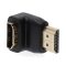 Nedis CVGB34901BK HDMI átalakító adapter, aranyozott 90°-os, pipa