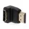 Nedis CVGB34901BK HDMI átalakító adapter, aranyozott 90°-os, pipa