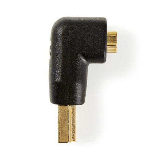Nedis CVGB34901BK HDMI átalakító adapter, aranyozott 90°-os, pipa