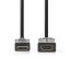 Nedis ultra HD HDMI hosszabbító (toldó) kábel CVGL34096BK10, HDMI dugó - aljzat, 4K@60Hz, ARC, 10,2 Gbps, 3 m