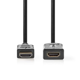   Nedis ultra HD HDMI hosszabbító (toldó) kábel CCVGL34096BK50, HDMI dugó - aljzat, 4K@60Hz, ARC, 10,2 Gbps, 5 m