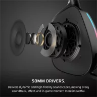   CORSAIR Vezeték Nélküli Headset, VOID v2 Wireless Gaming Headset, Dolby Atmos, carbon