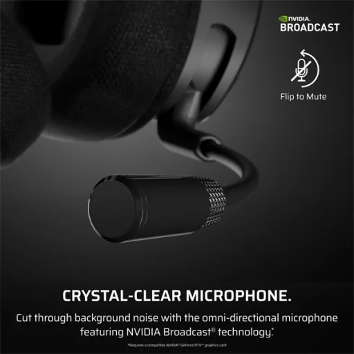 CORSAIR Vezeték Nélküli Headset, VOID v2 Wireless Gaming Headset, Dolby Atmos, carbon