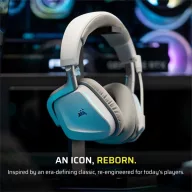  CORSAIR Vezeték Nélküli Headset, VOID v2 Wireless Gaming Headset, Dolby Atmos, fehér