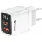 SANDBERG Hálózati töltő, 2 in 1 Charger 1x USB C 1x USB 35W