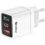 SANDBERG Hálózati töltő, 2 in 1 Charger 1x USB C 1x USB 35W