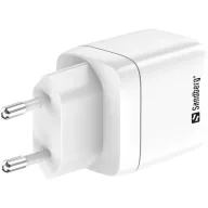   SANDBERG Hálózati töltő, 2 in 1 Charger 1x USB C 1x USB 35W