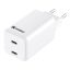 SANDBERG Hálózati töltő, AC Charger Dual UDB C PD 65W EU
