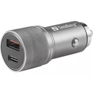 SANDBERG Autós töltő, Car Charger 1xQC3.0+1xUSBC 48W