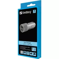 SANDBERG Autós töltő, Car Charger 1xQC3.0+1xUSBC 48W