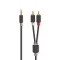 Nedis CABW22200AT10 sztereo audió kábel 3,5mm sztereo jack - 2x RCA,  Aranyozott,  1 m