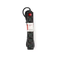   Nedis ESOC650F2BK 6 aljzatos kapcsolós (6-os) elosztó, 5 m, 3680 W, 16 A