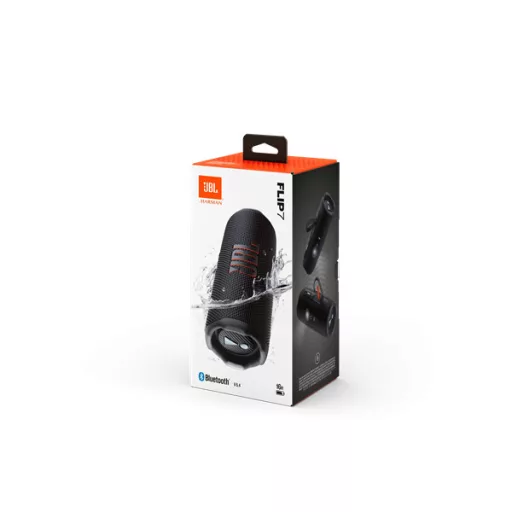 JBL FLIP 7 BLK BT hangszóró, Fekete (Hordozható, vízálló)