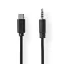 Nedis CCGL65950BK10 USB-C (USB C) dugó - 3,5 mm sztereo jack dugó | 1,00 m