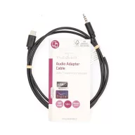   Nedis CCGL65950BK10 USB-C (USB C) dugó - 3,5 mm sztereo jack dugó | 1,00 m