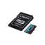 KINGSTON Memóriakártya MicroSDXC 64GB Canvas Go Plus Gen4 200R A2 U3 V30 + Adapter