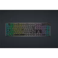   CORSAIR Vezetékes Billentyűzet Gaming, K55 CORE RGB, Médiavezérlő gombok, Cseppálló, US, fekete