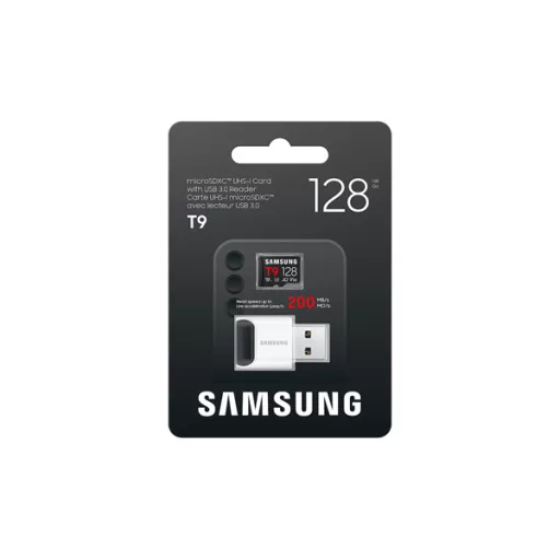 SAMSUNG MB-MH128TB/WW T9 Memóriakártya olvasóval, MicroSD,128GB