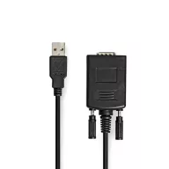 Nedis CCGW60852BK09, USB - RS232 (adapter) kábel, 0,9m