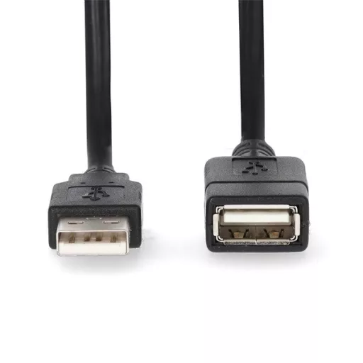 Nedis CCGL60010BK20 USB hosszabító / toldó kábel, USB2.0, hossz: 2m