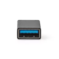   Nedis CCGB64915BK USB-C - USB-A adapter, USB C dugó - USB A aljzat, 5 Gbps, OTG