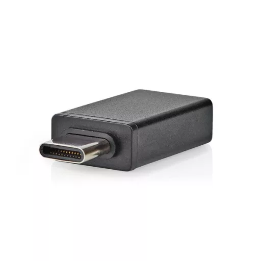 Nedis CCGB64915BK USB-C - USB-A adapter, USB C dugó - USB A aljzat, 5 Gbps, OTG