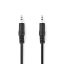 Nedis CAGL22000BK15 sztereo audio kábel, 3,5 mm jack dugó - 3,5 mm jack dugó, 1,5 m