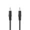 Nedis CAGL22000BK20 sztereo audio kábel, 3,5 mm jack dugó - 3,5 mm jack dugó, 2m