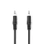 Nedis CAGL22000BK20 sztereo audio kábel, 3,5 mm jack dugó - 3,5 mm jack dugó, 2m