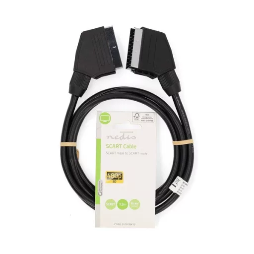 Nedis CVGL31001BK15 scart kábel, 1,5m