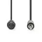 Nedis CAGL20100BK10 audio kábel 5p DIN dugó - 3,5mm szereo jack dugó, hossz 1m