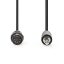 Nedis CAGL20100BK10 audio kábel 5p DIN dugó - 3,5mm szereo jack dugó, hossz 1m