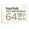 SANDISK 186473, microSDXC Max Endurance 64GB (V30/U3/Cl.10/R100/W40) + SD adapter