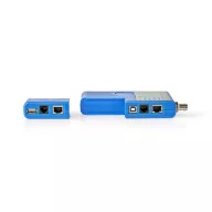   Nedis NWCTM100BU LAN kábel teszter RJ45, RJ11, BNC és USB AB
