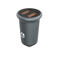   COLORWAY Autós töltő, CW-CHA036Q-GR 2USB Quick Charge 3.0 (36W) szürke