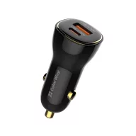   COLORWAY Autós töltő, CW-CHA046PD-BK Power Delivery Port PPS USB (USB-A + USB-C) (60 W) Fekete