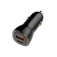   COLORWAY Autós töltő, CW-CHA046PD-BK Power Delivery Port PPS USB (USB-A + USB-C) (60 W) Fekete